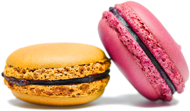 Colorful Macarons Isolated PNG