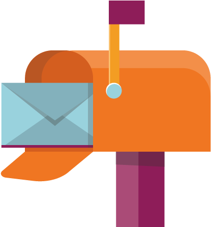 Colorful Mailbox Vector PNG