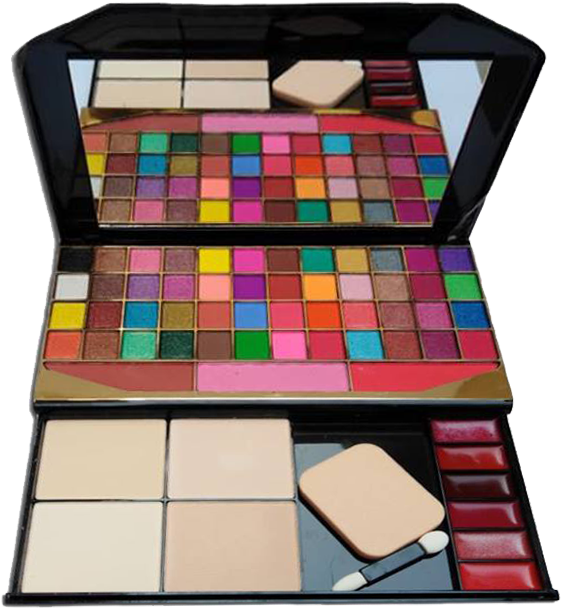 Colorful Makeup Palette Variety PNG