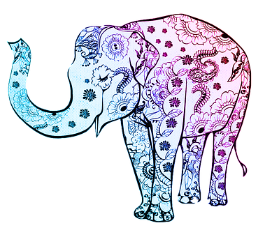 Download Colorful Mandala Elephant Illustration | Wallpapers.com