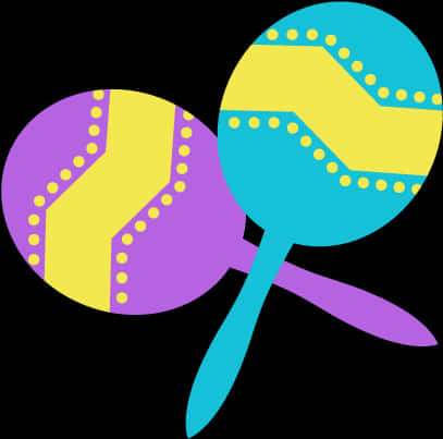 Colorful Maracas Emoji PNG