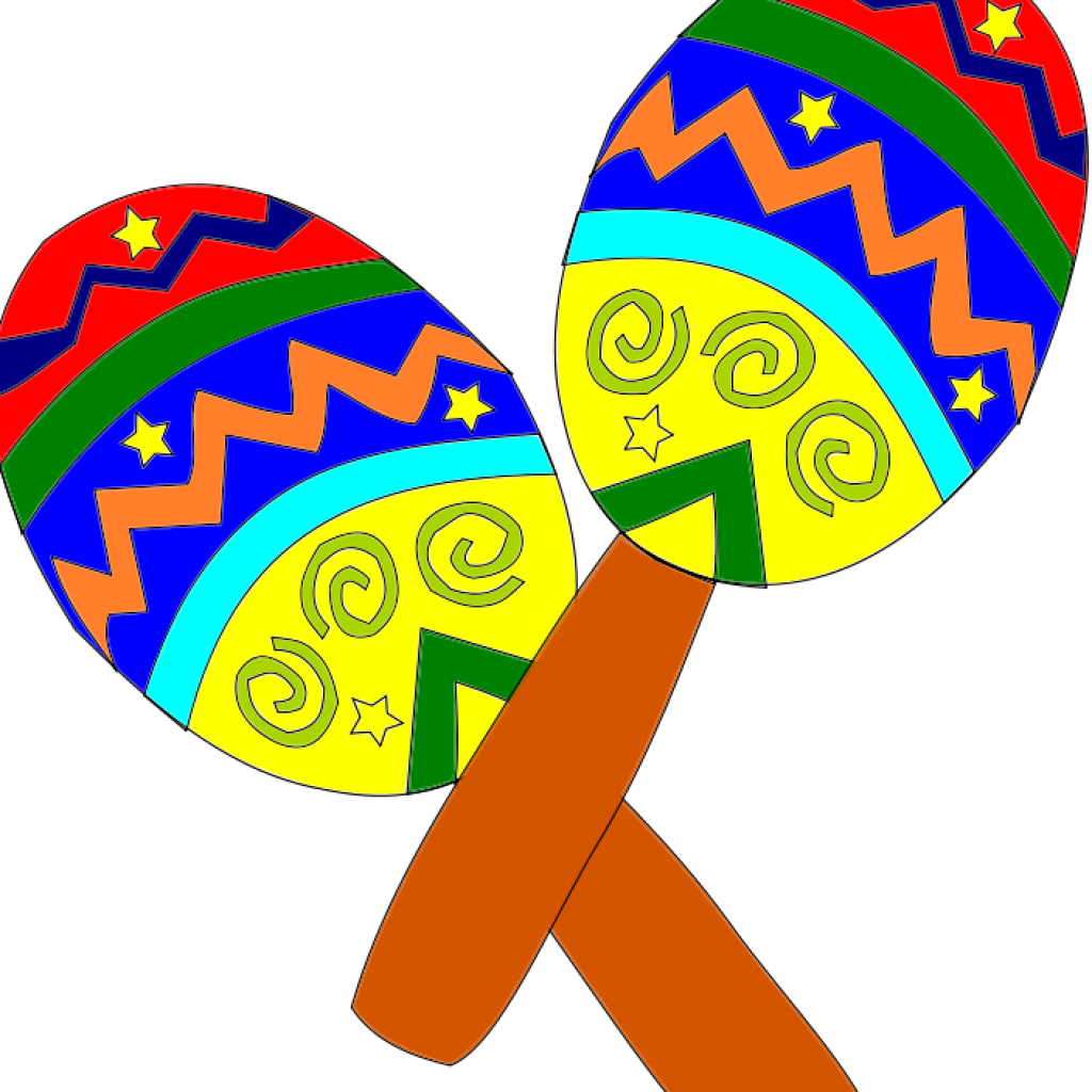 Colorful Maracas Illustration PNG