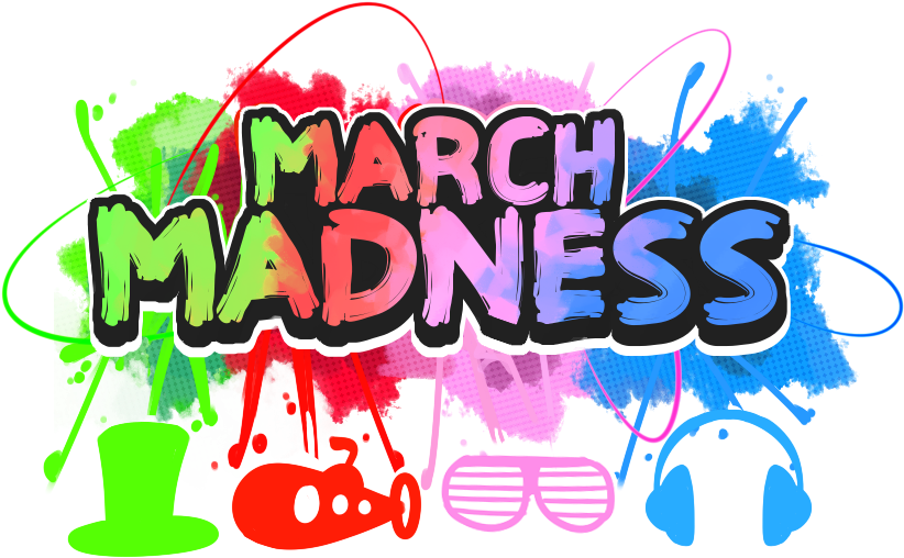 Colorful March Madness Graffiti Style PNG