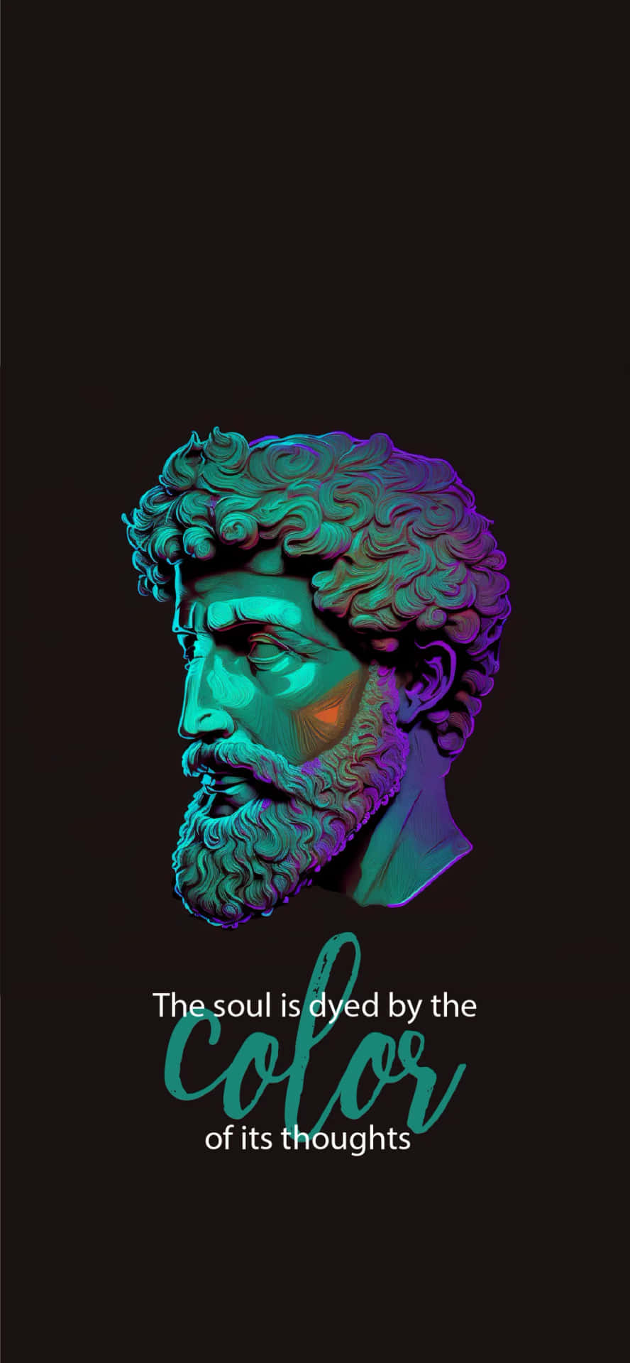 Colorful Marcus Aurelius Quote Wallpaper