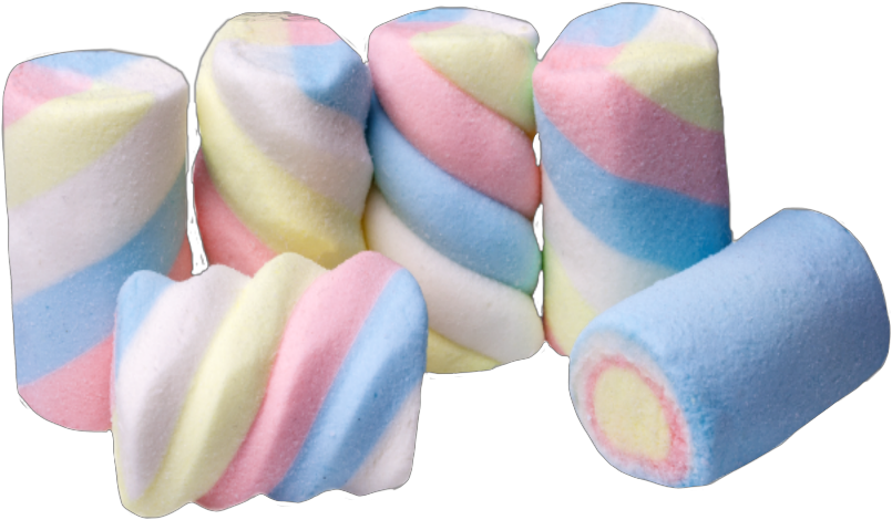 Colorful Marshmallows Transparent Background PNG