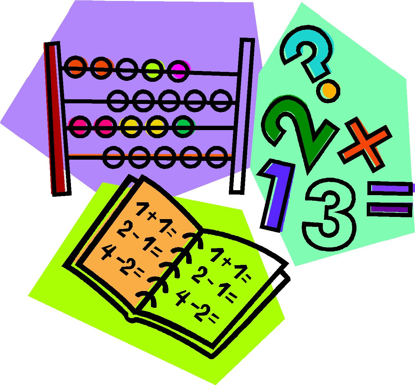 Colorful Mathematics Concepts Illustration PNG