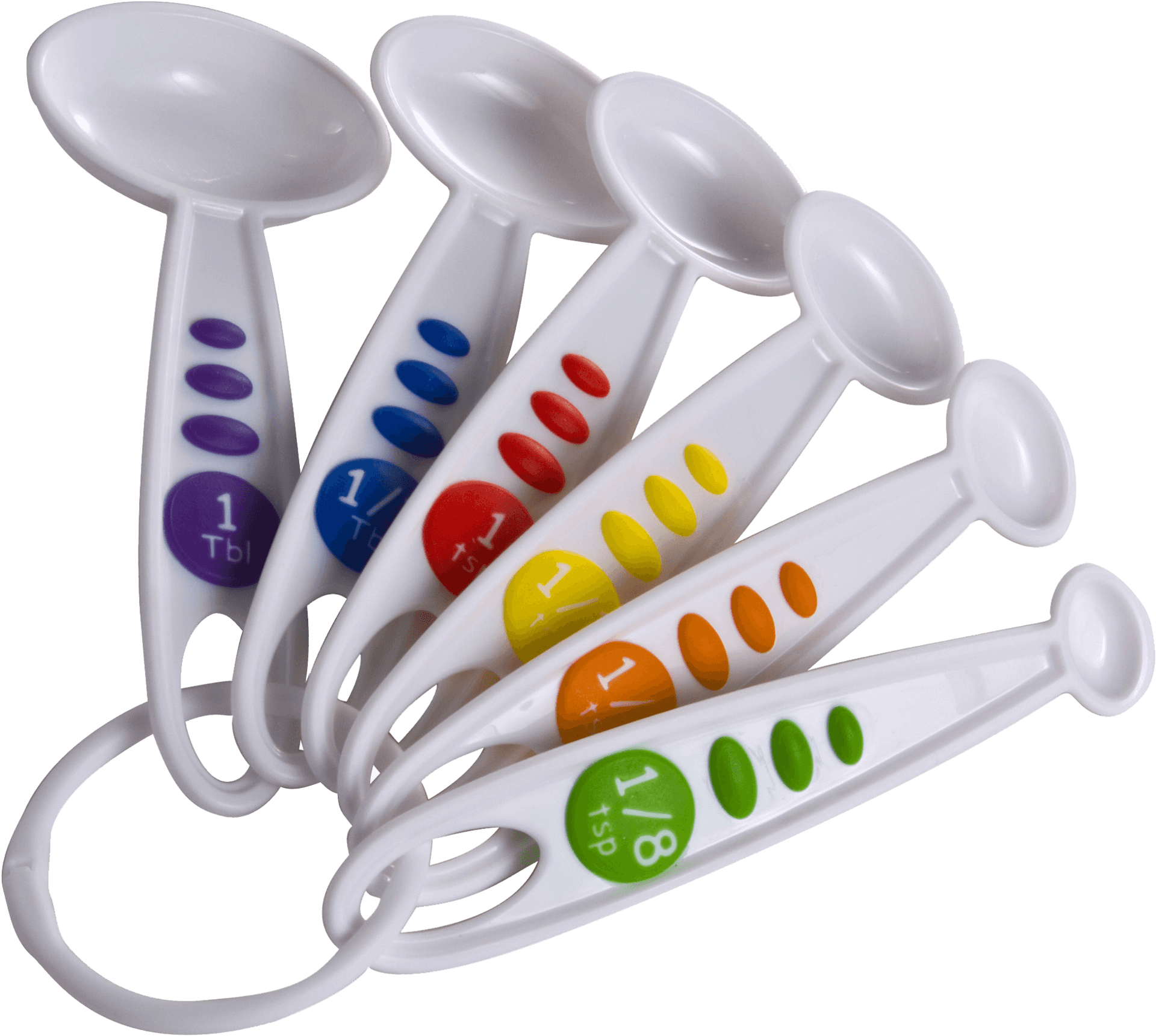 Colorful Measuring Spoons Set PNG