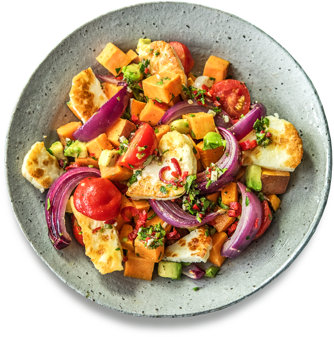 Colorful Mediterranean Salad Dish PNG