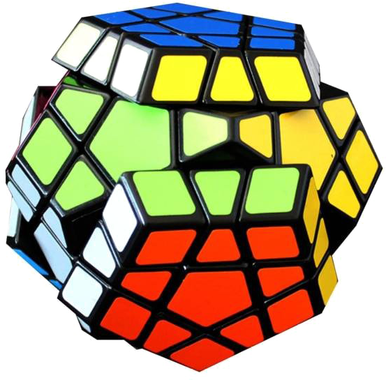 Colorful Megaminx Puzzle PNG