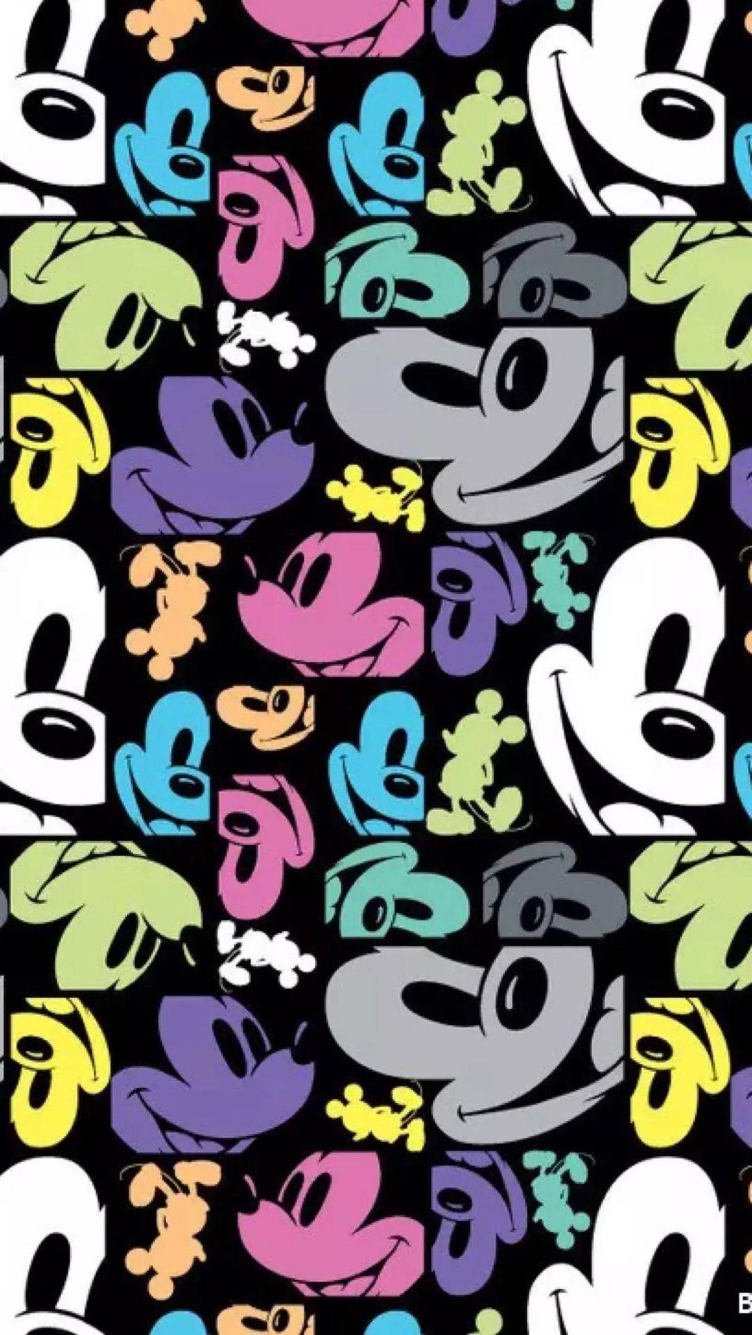Colorful Mickey Mouse Iphone Wallpaper