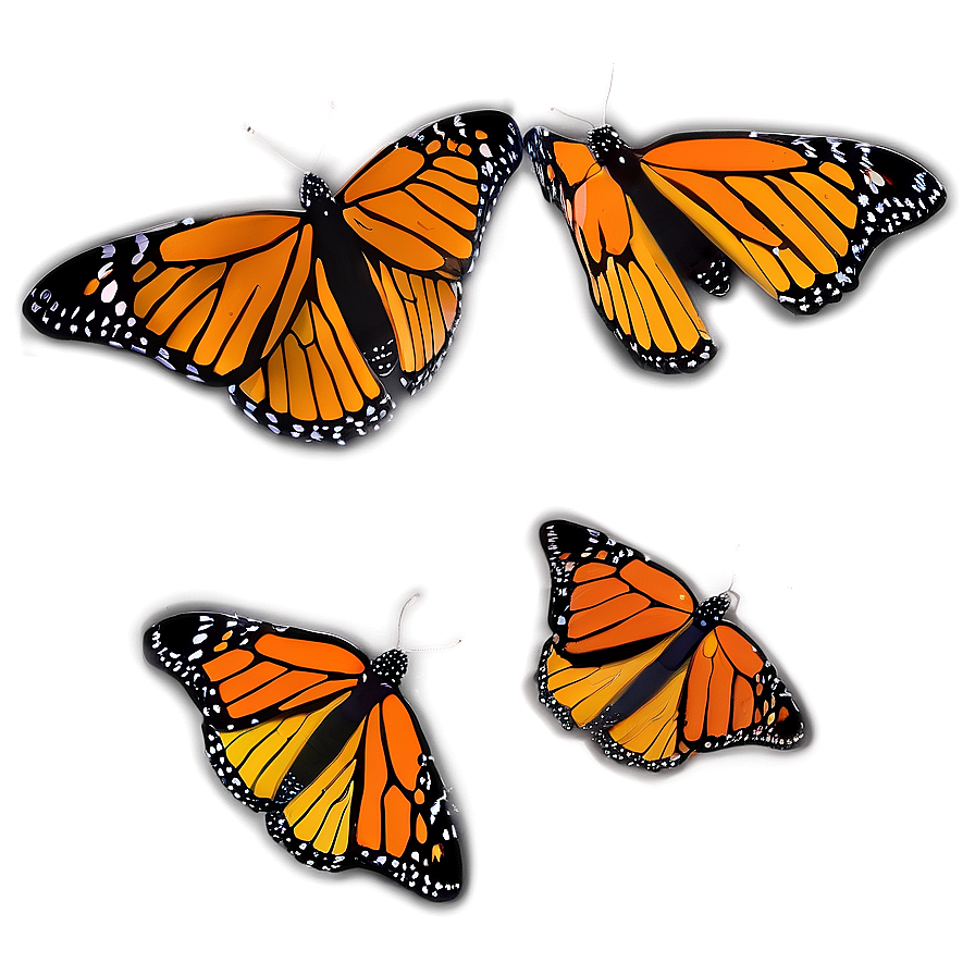 Download Colorful Monarch Butterflies Png 06252024 | Wallpapers.com