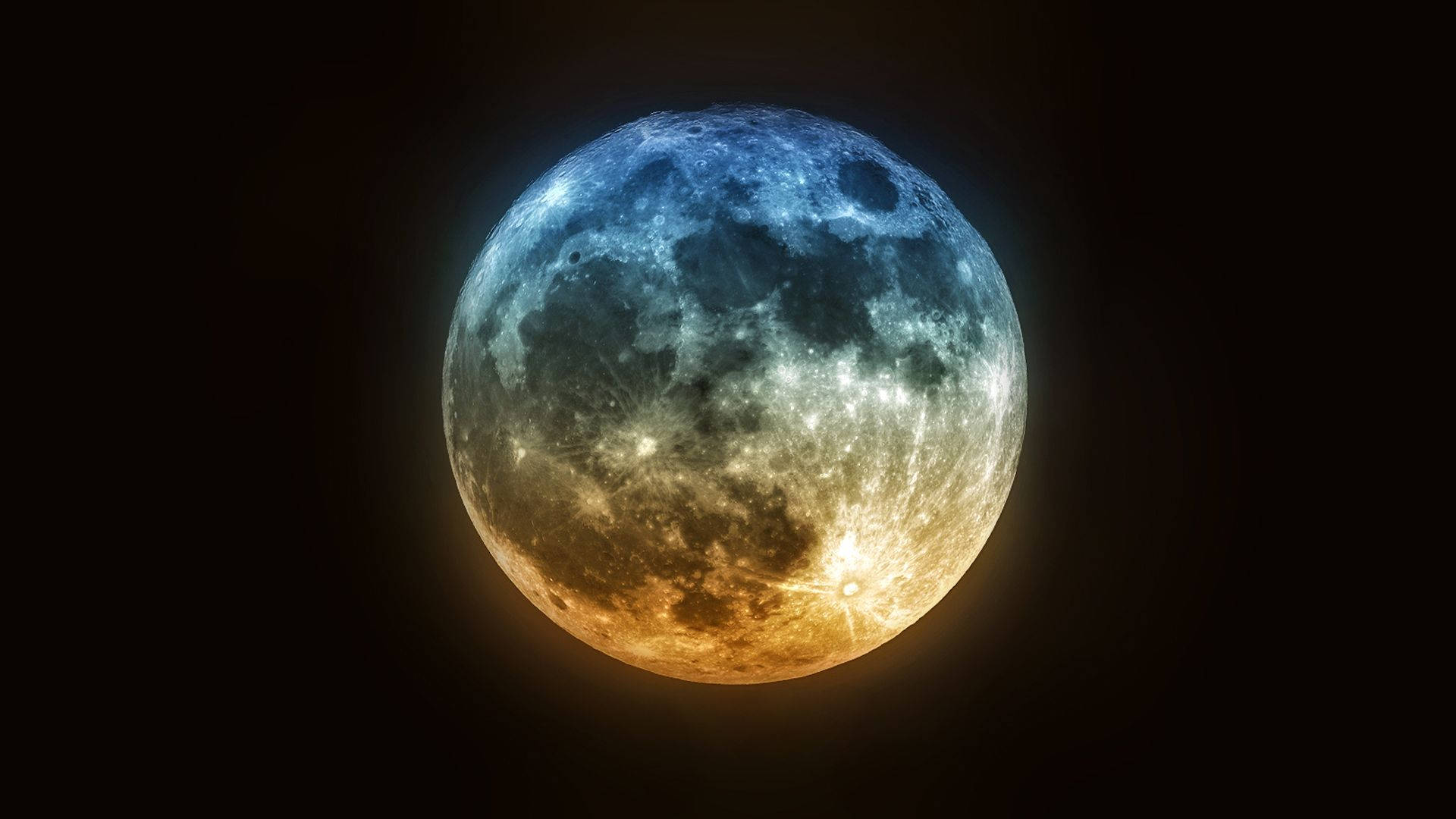 Colorful Moon Picture Wallpaper