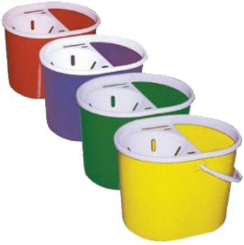 Colorful Mop Buckets PNG