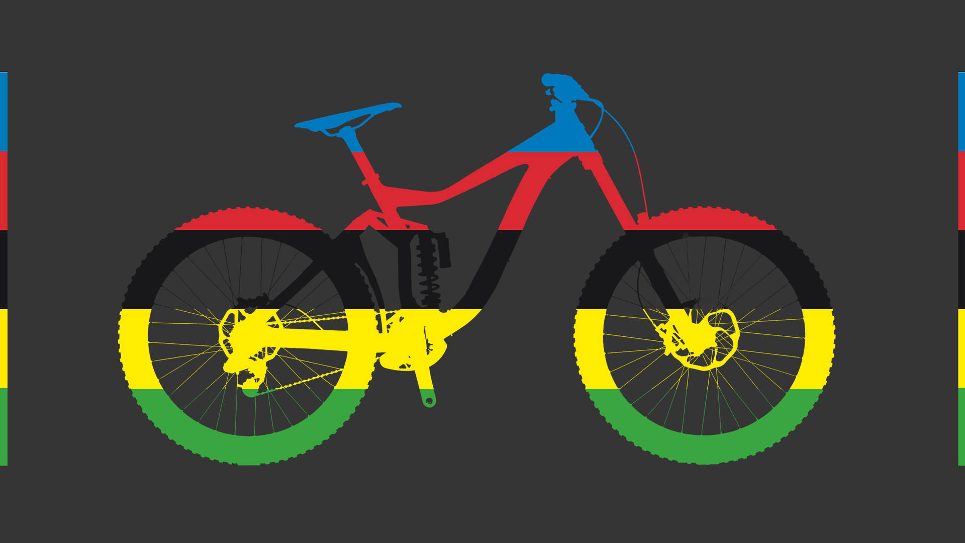 Colorful Mountain Bike