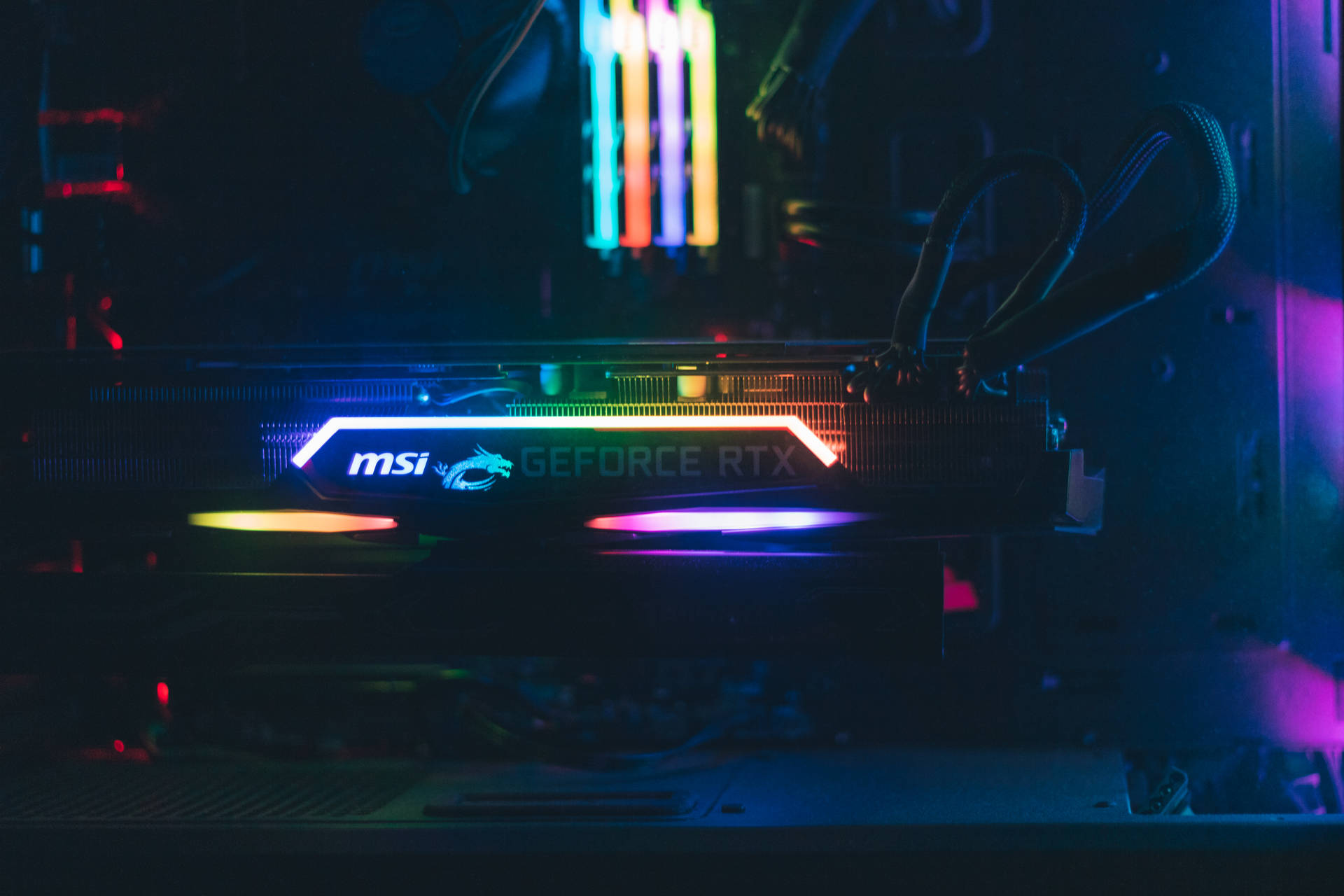 Colorful MSI GeForce RTX Graphics Card Wallpaper