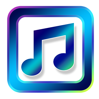 Colorful Music Note Icon PNG