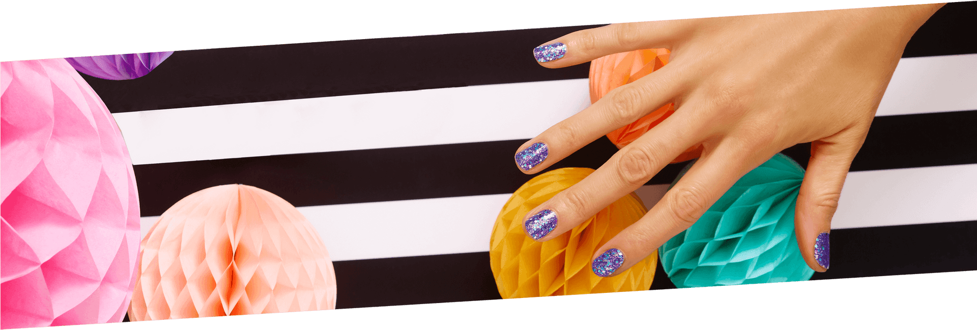 Colorful Nail Polish Artistic Backdrop PNG