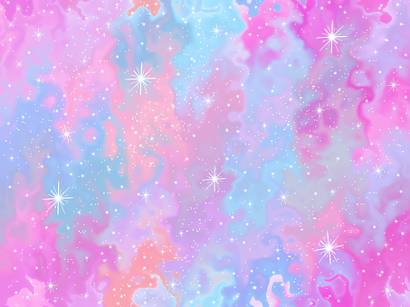 Colorful Nebula Stars Pattern PNG