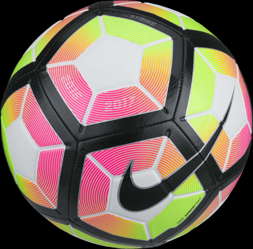 Colorful Nike Soccer Ball PNG
