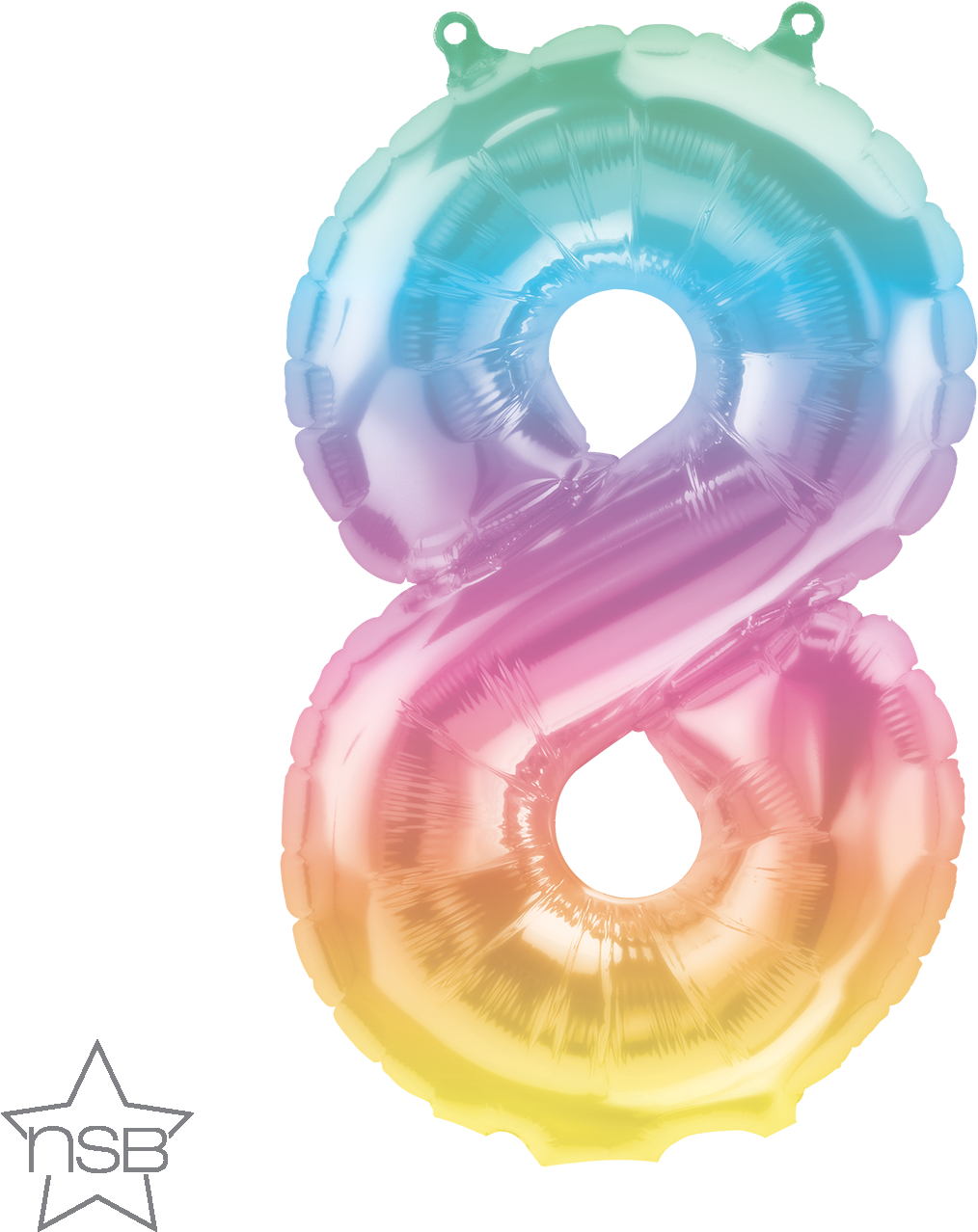 Colorful Number8 Balloon PNG