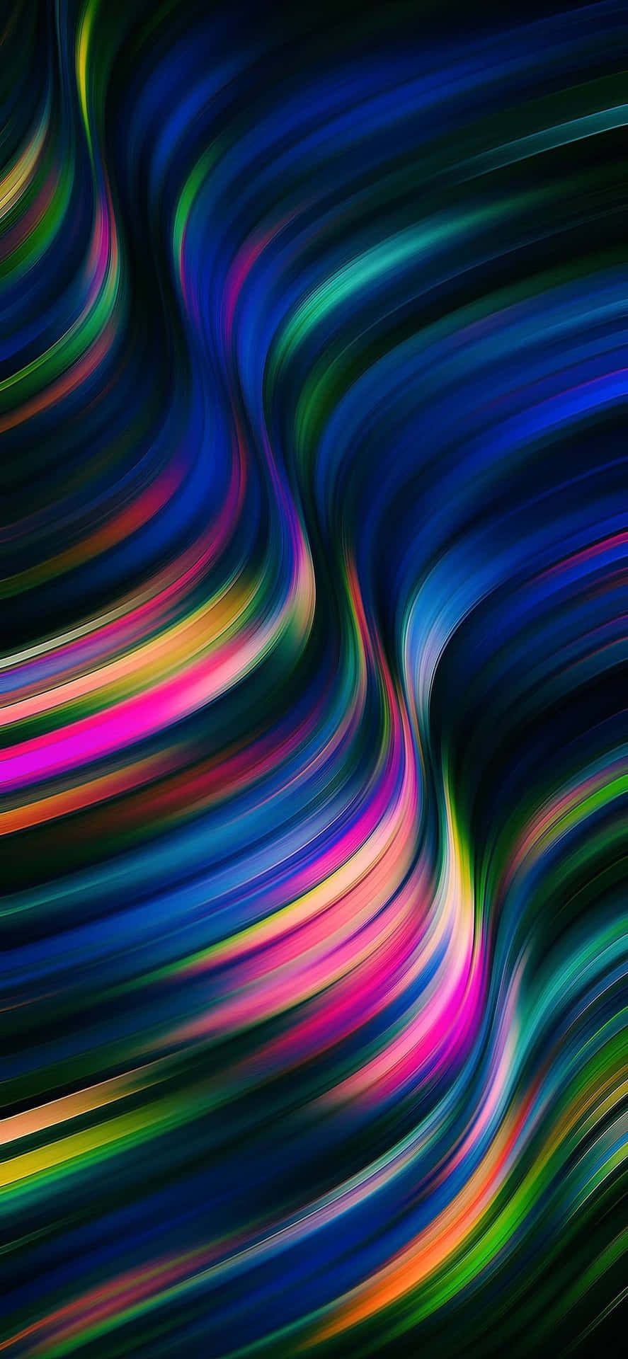 Dynamic and Vibrant Colorful OLED Wallpaper
