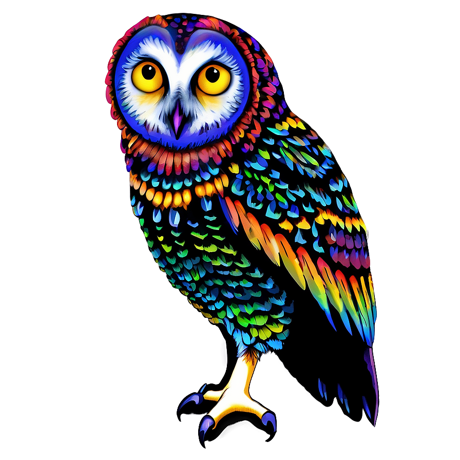 Download Colorful Owl Png Atn41 0154