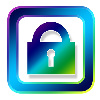 Colorful Padlock Icon PNG