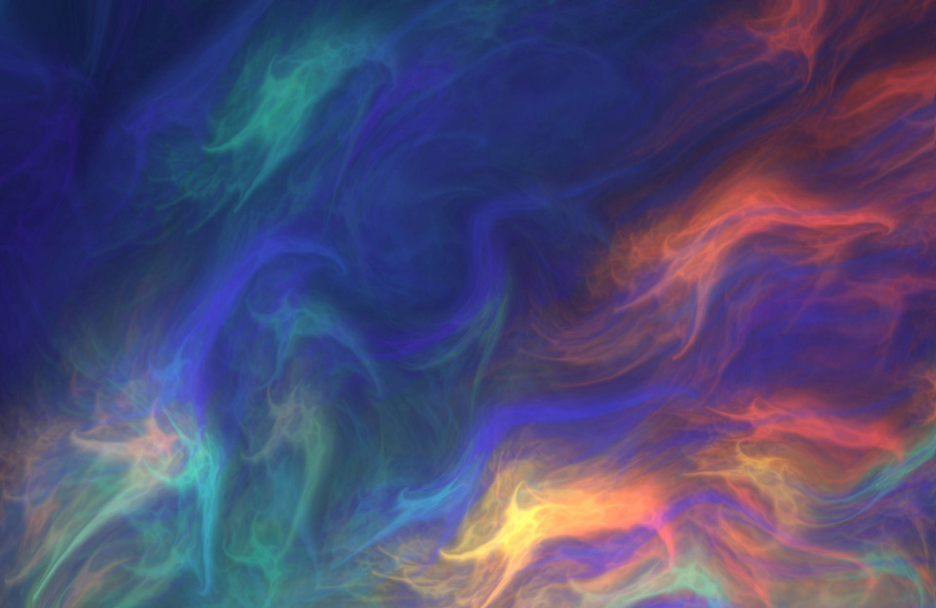 Colorful paint background with flowing light stains of mixed colors.