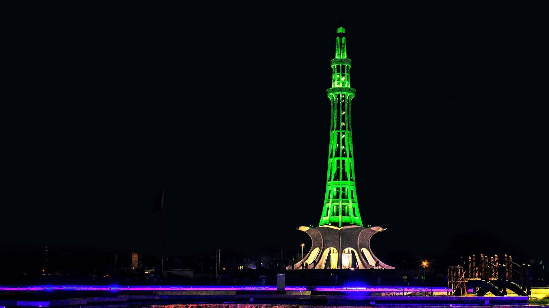 E-minar Pakistano Colorato Sfondo