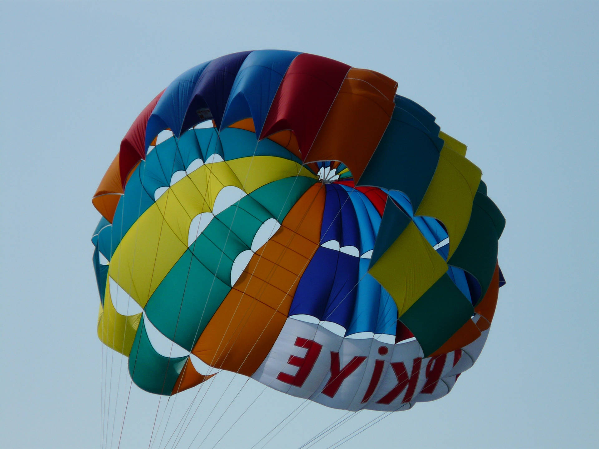 Colorful Parachutes For Parasailing Picture