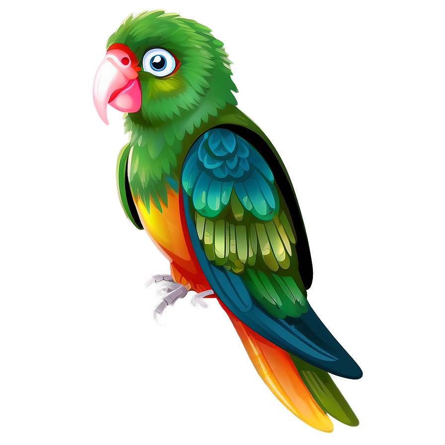 Download Colorful Parrot Bird Png 43 | Wallpapers.com