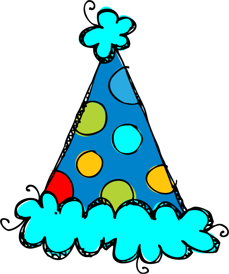 Colorful Party Hat Illustration PNG