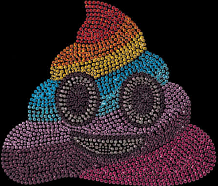 Colorful Party Hat Mosaic PNG