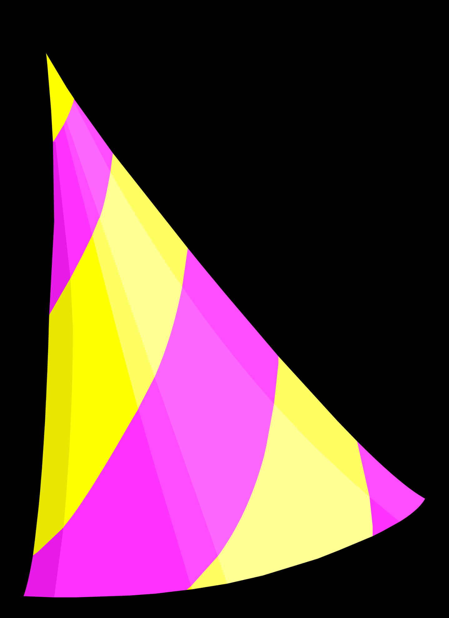 Colorful Party Hat Vector Illustration PNG