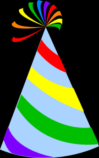 Colorful Party Hat Vector PNG