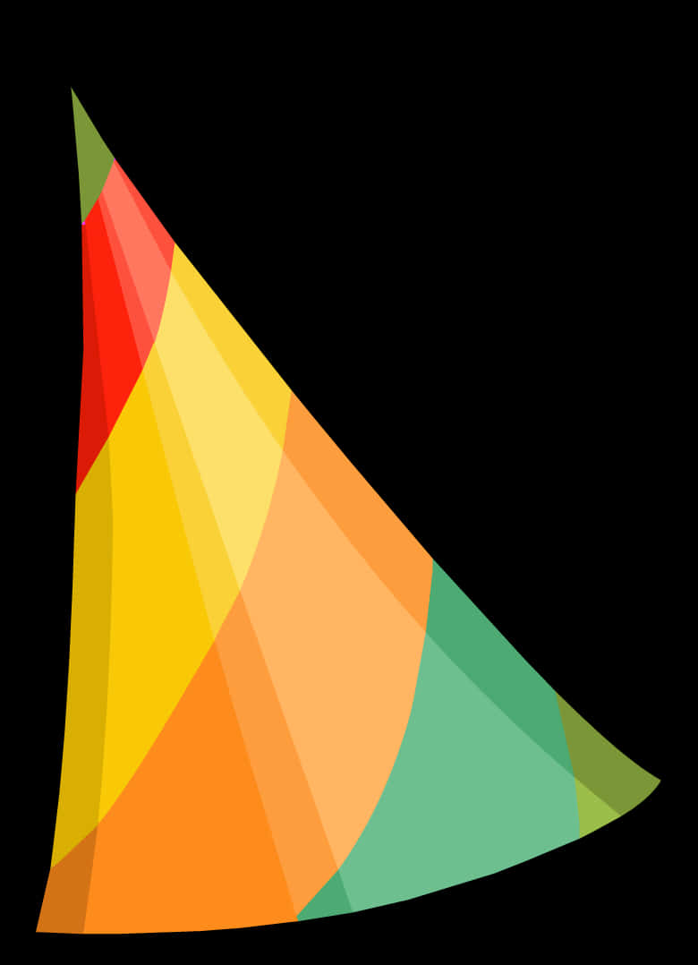 Colorful Party Hat Vector PNG