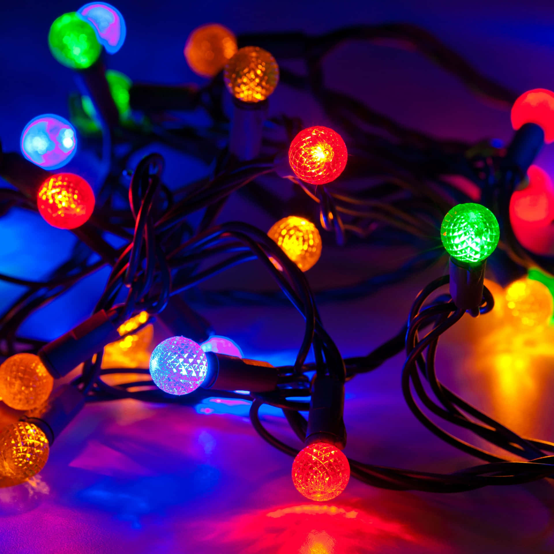 Colorful Party Lights Glowing Wallpaper