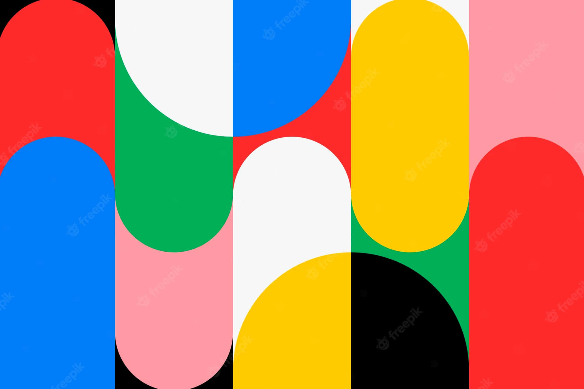 Abstract Colorful Circles Background Wallpaper