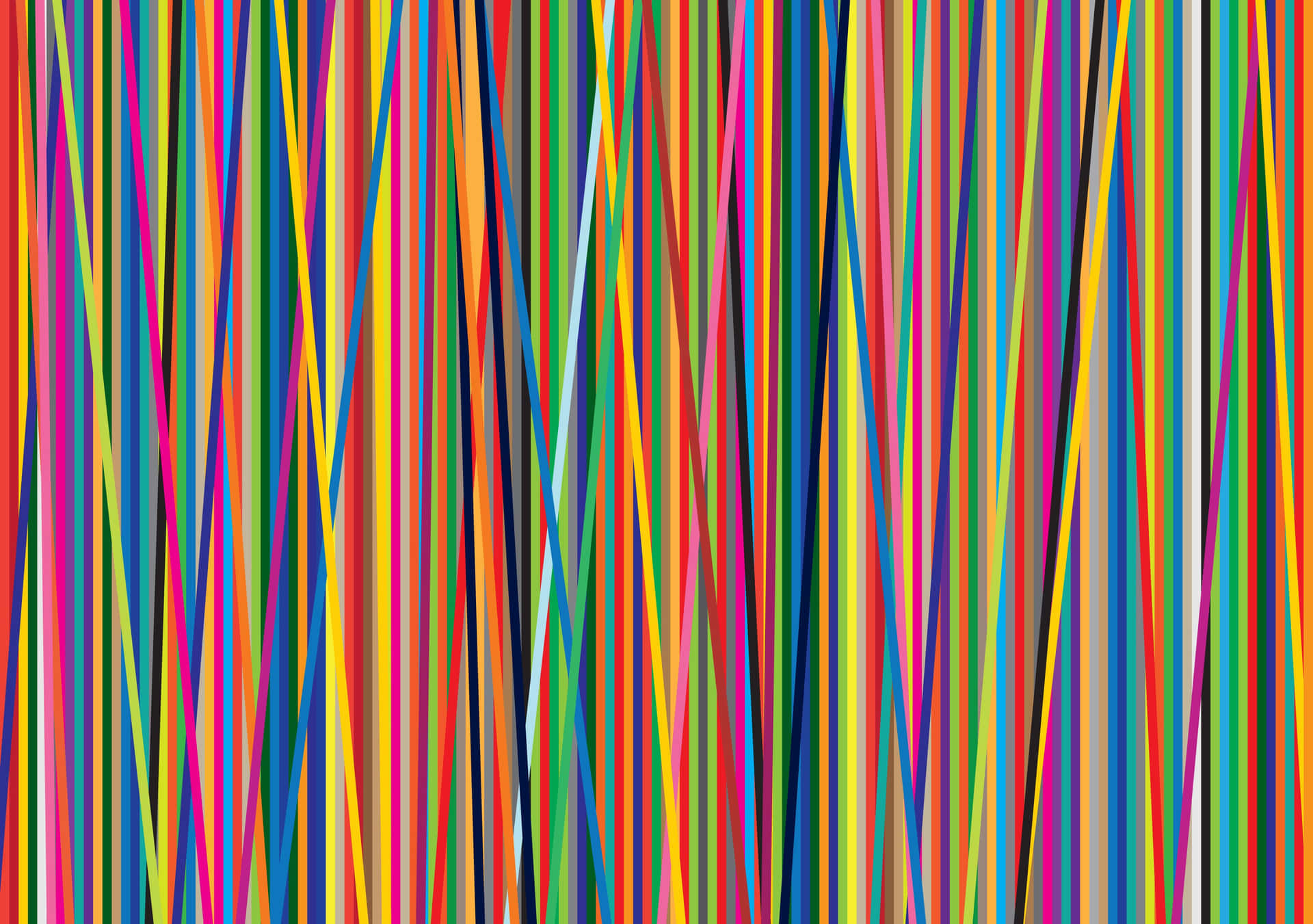 Et farverigt mønster af livlige interlockede figurer Wallpaper
