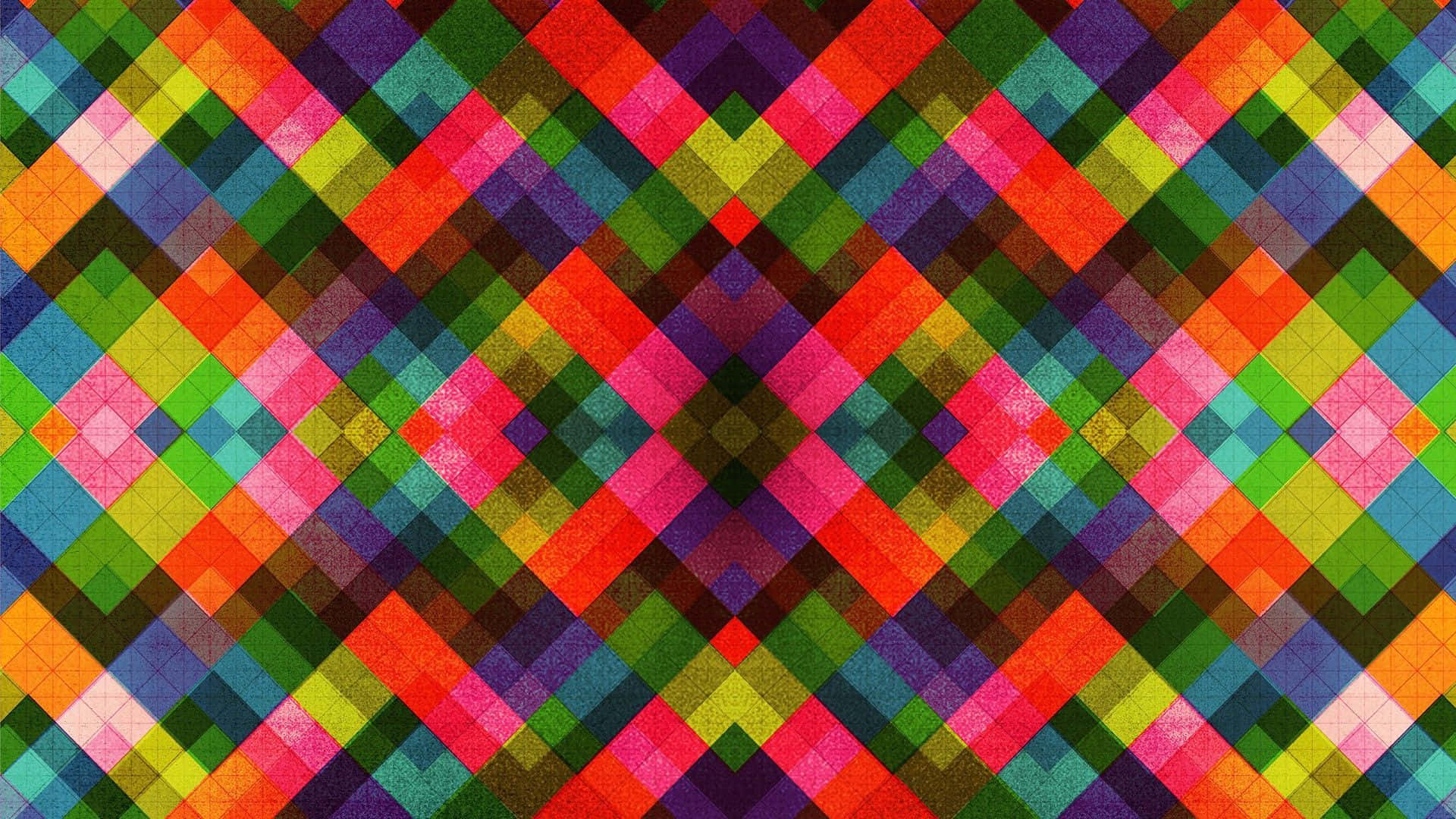A Brightly Colored Geometric Pattern Wallpaper