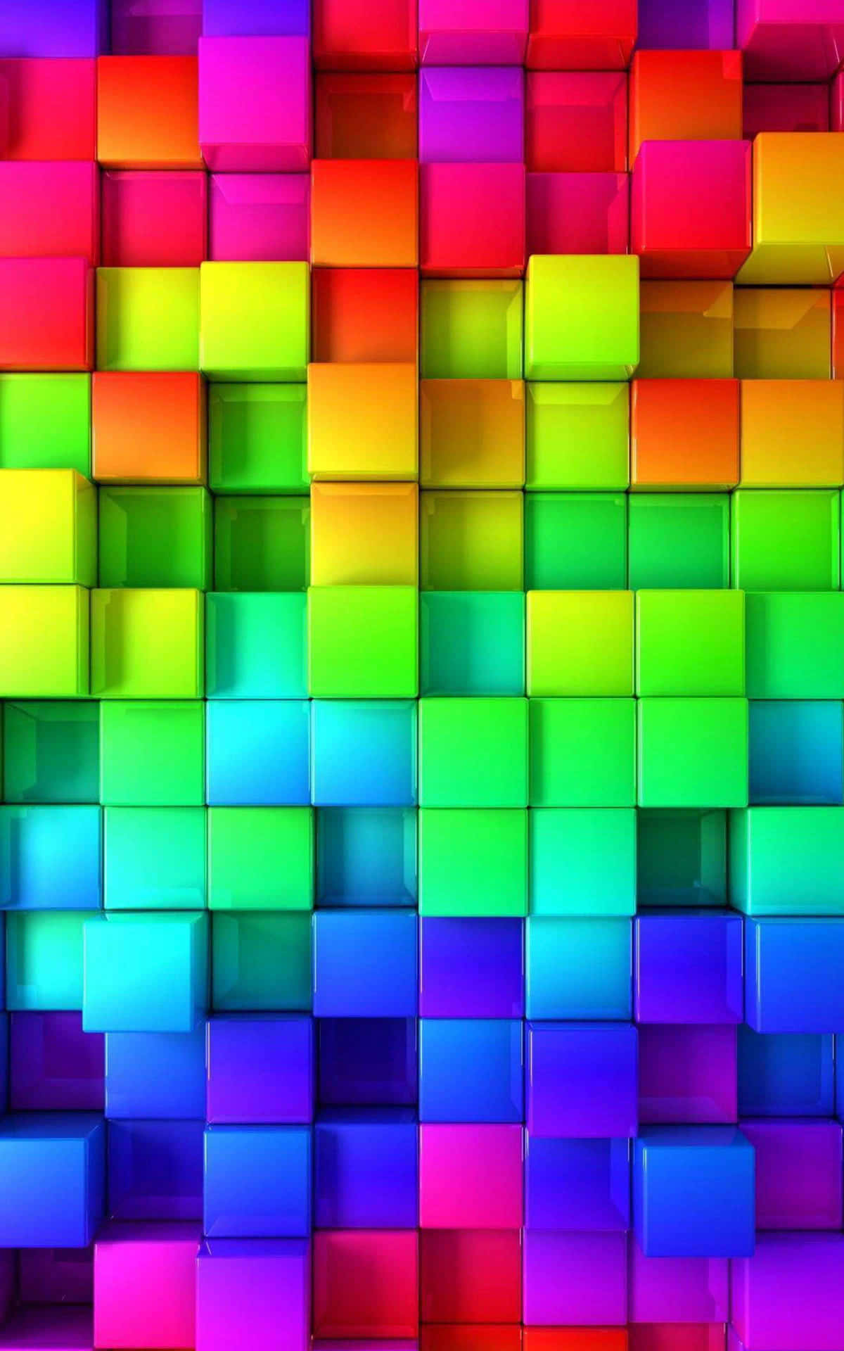 Lydig og levende farverige mønster Wallpaper