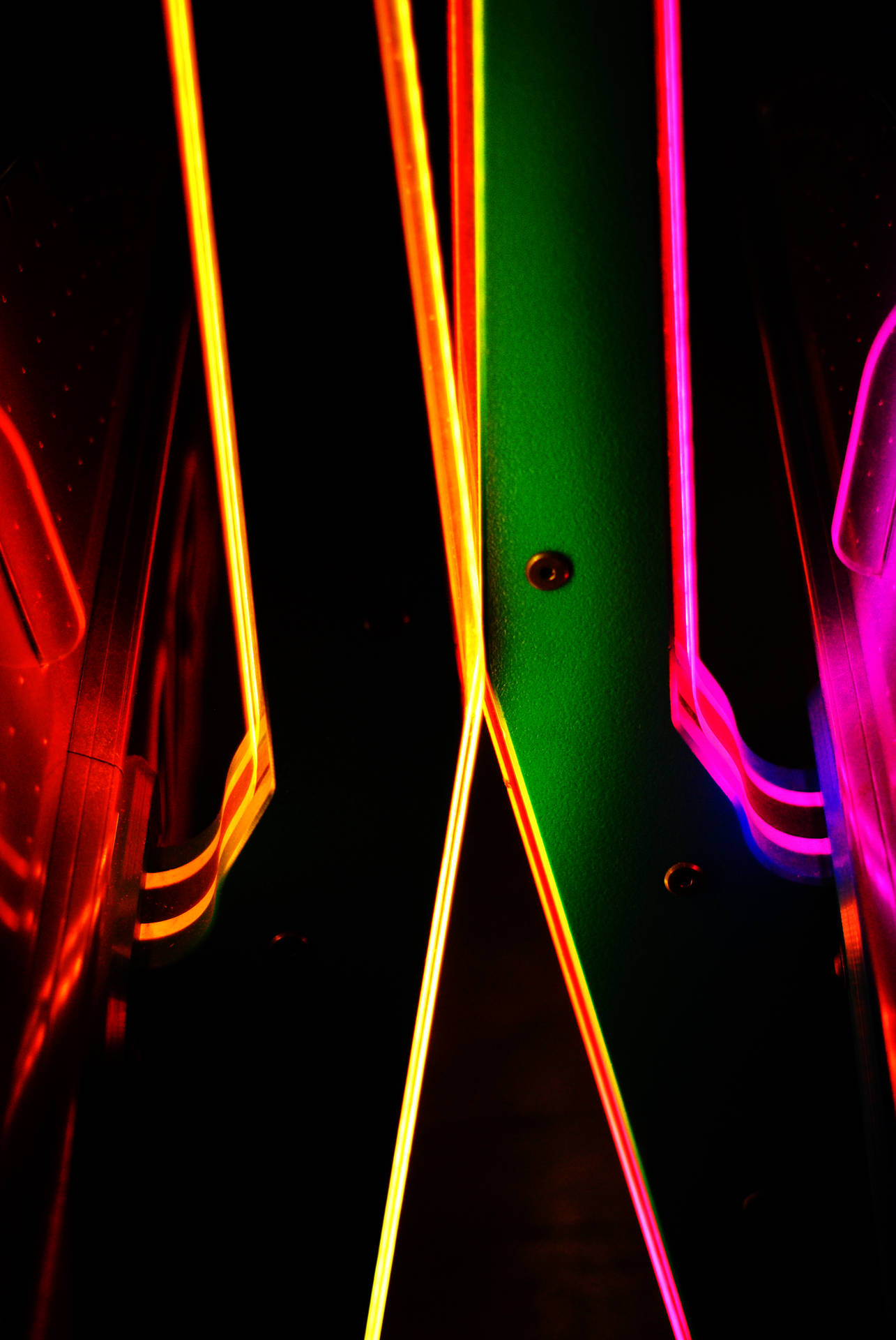 Farverige mønster linjer neon iPhone tapet. Wallpaper
