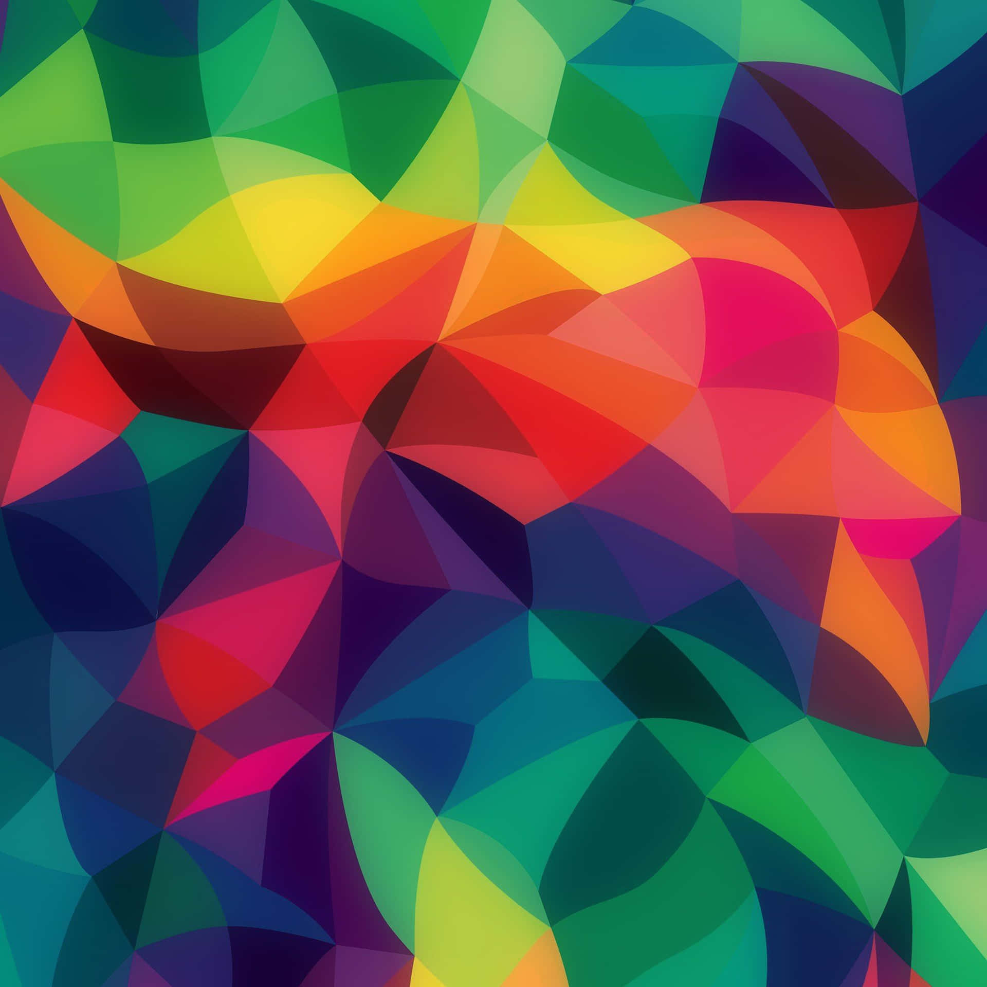 Unfondo Abstracto Y Colorido Con Triángulos. Fondo de pantalla