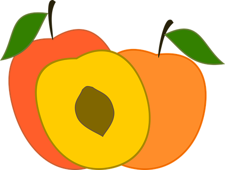 Colorful Peach Graphic PNG