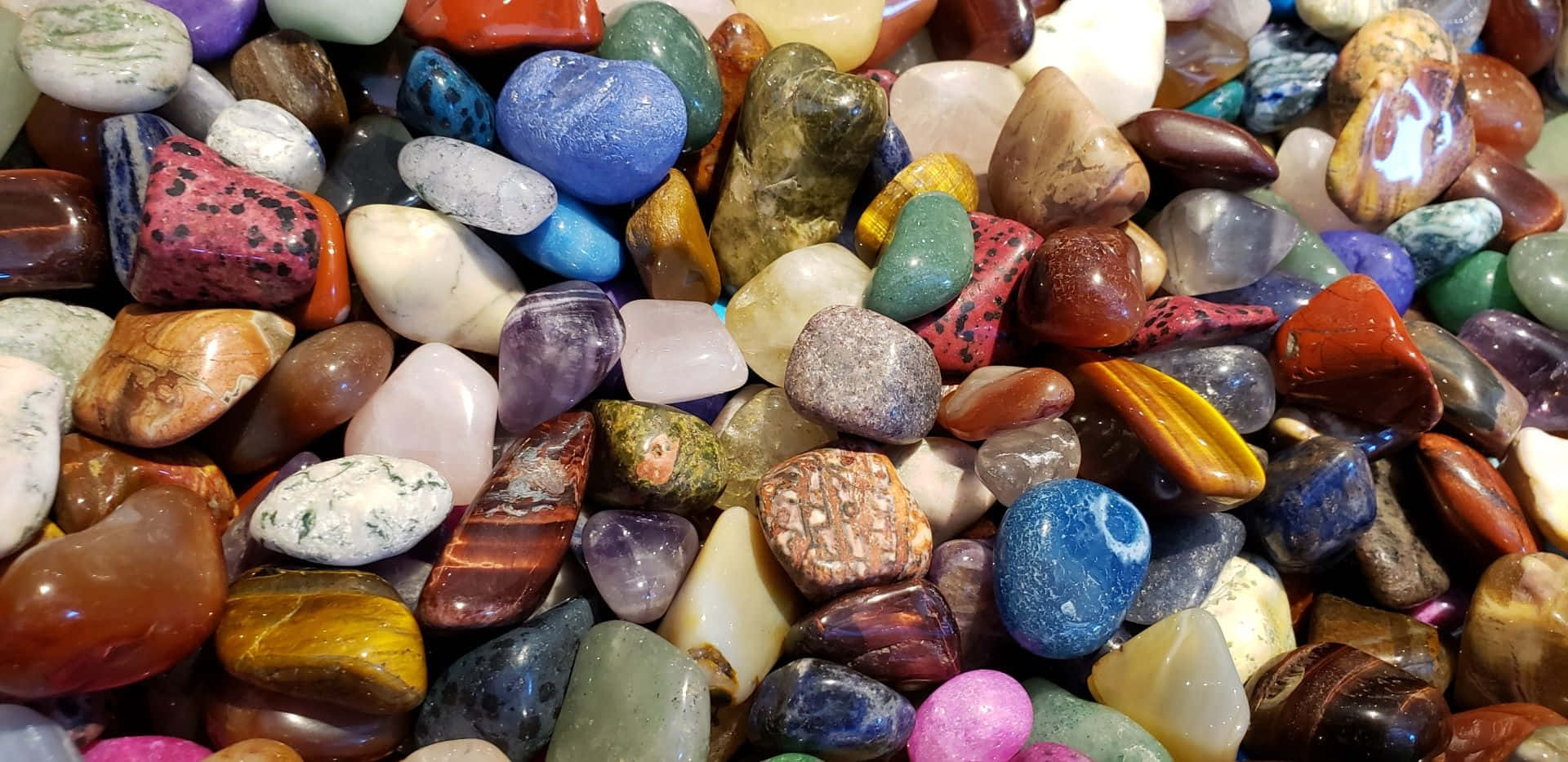 Colorful Pebble Rocks Gemstones Wallpaper