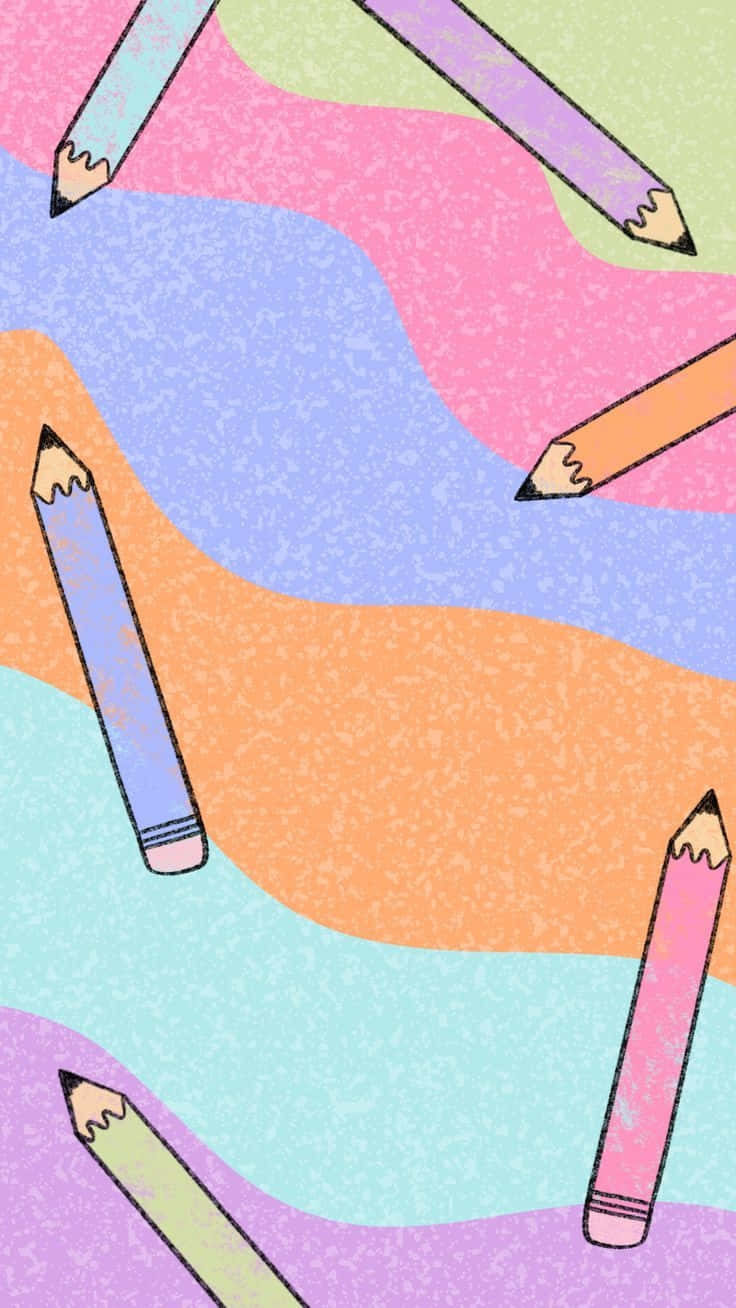Colorful Pencils Teacher Aesthetic Wallpaper