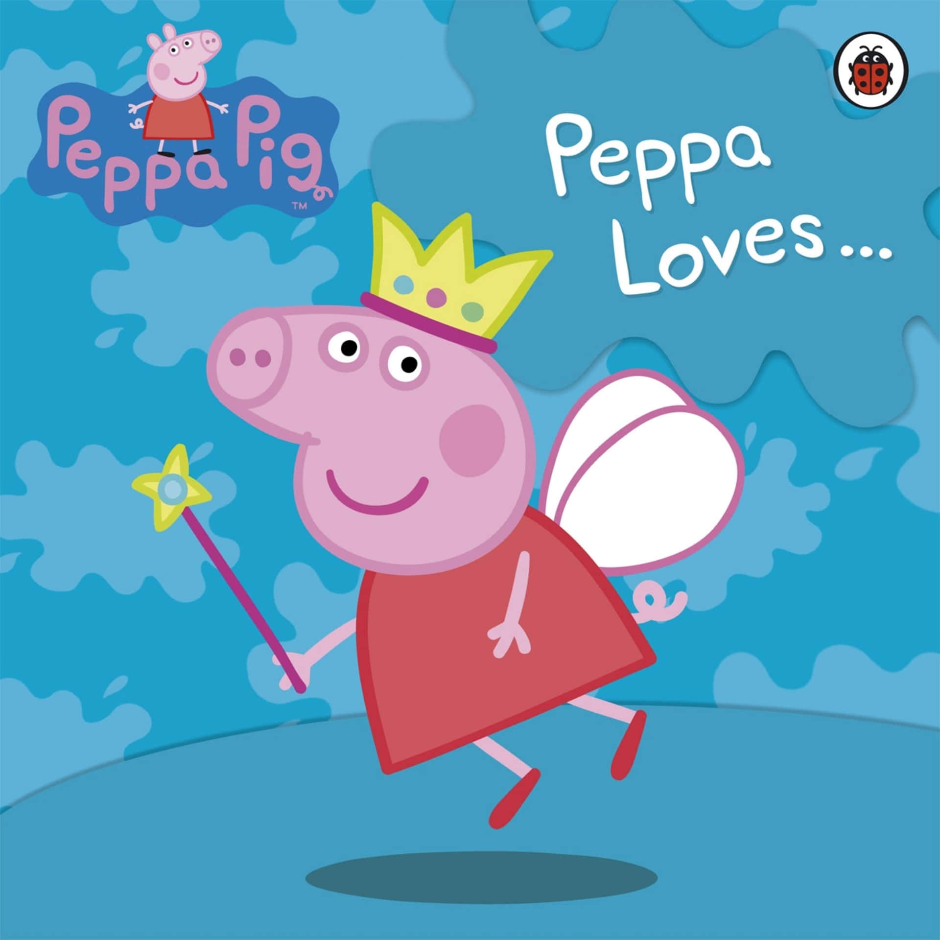Colorful Peppa Pig Cartoon Illustration