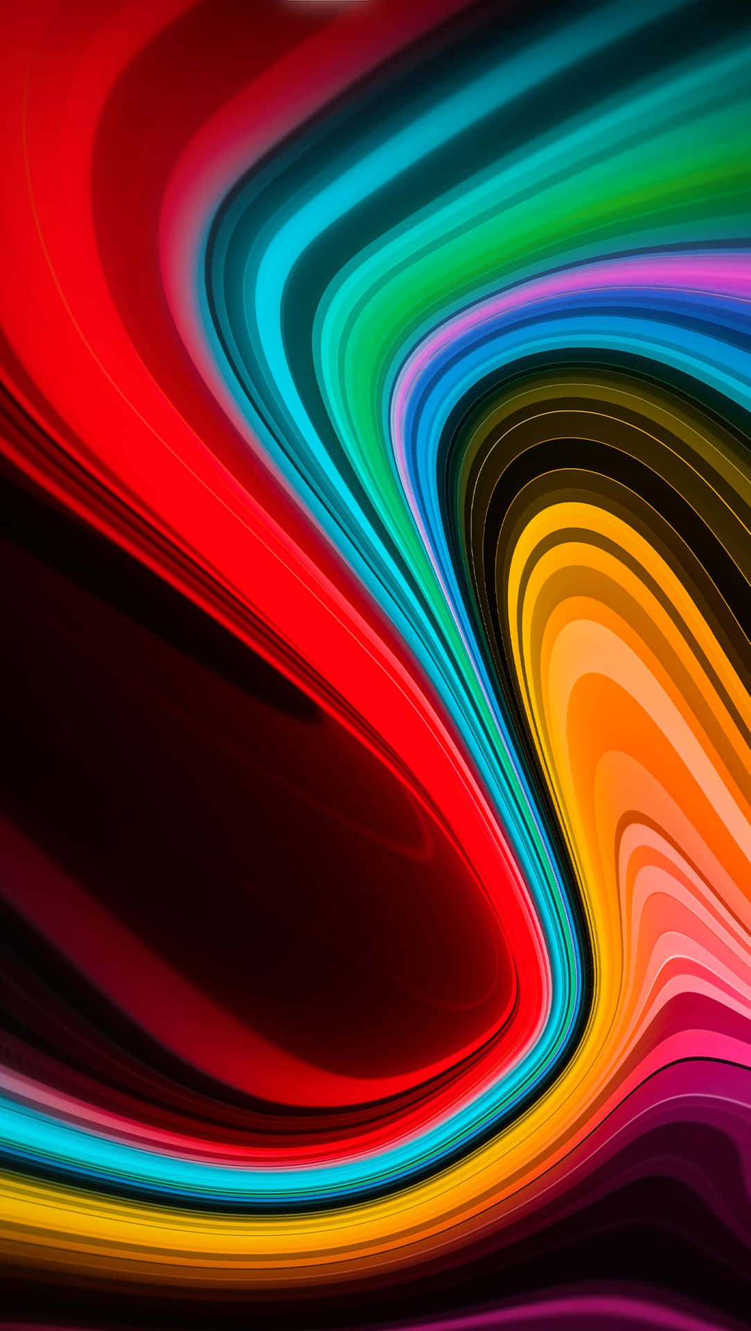 Farverig abstrakt baggrund med et regnbue af farver Wallpaper