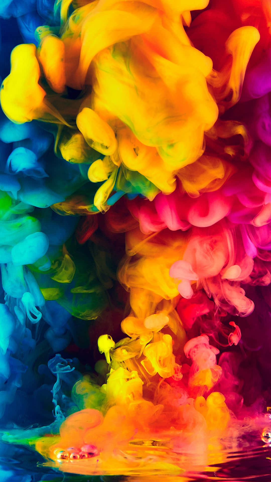 Colorful Smoke In The Water Wallpaper