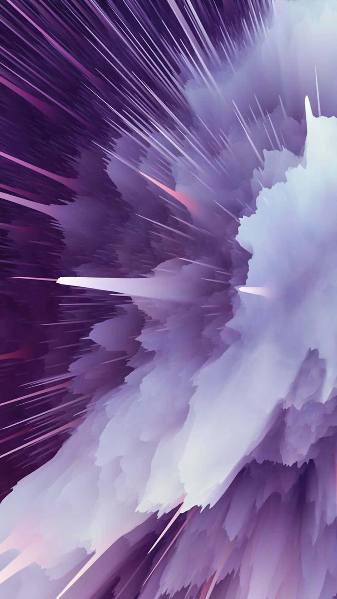 Eineviolette Explosion Mit Einem Violetten Hintergrund Wallpaper